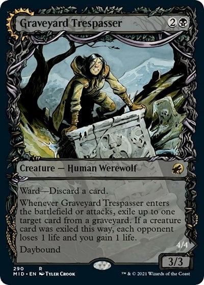 Graveyard Trespasser (Showcase) - Innistrad: Midnight Hunt - 290