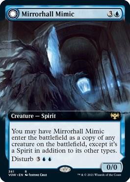 Mirrorhall Mimic (Extended Art) - Innistrad: Crimson Vow - 361 - Foil