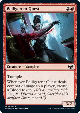 Belligerent Guest - Innistrad: Crimson Vow - 144 - Foil