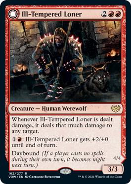 Ill-Tempered Loner - Innistrad: Crimson Vow - 162 - Foil