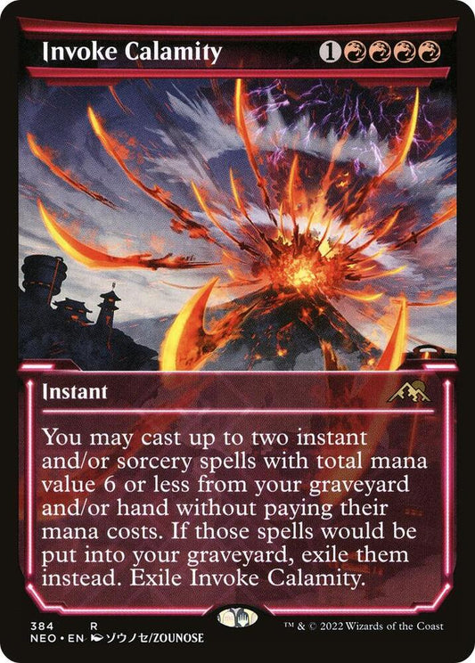 Invoke Calamity (Showcase) - Kamigawa: Neon Dynasty - 384 - Foil