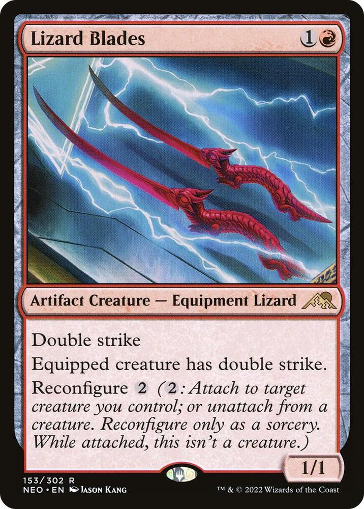 Lizard Blades - Kamigawa: Neon Dynasty - 153 - Foil