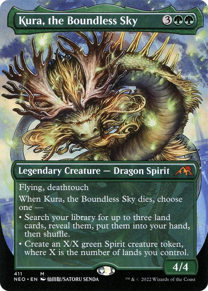 Kura, the Boundless Sky (Borderless) - Kamigawa: Neon Dynasty - 411 - Normal