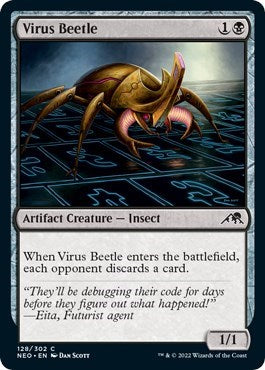 Virus Beetle - Kamigawa: Neon Dynasty - 128 - Foil