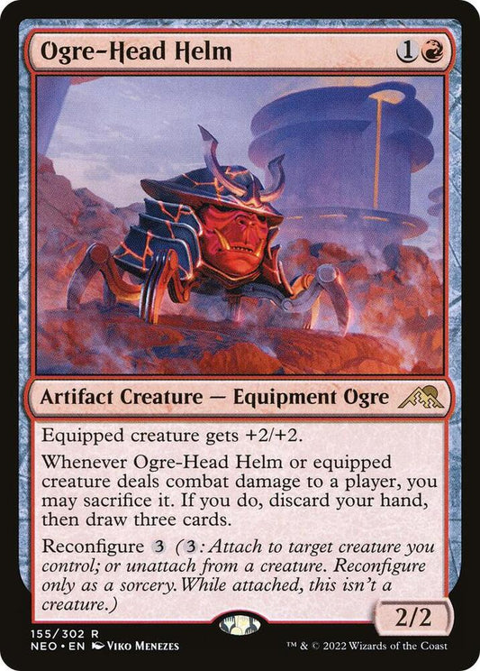 Ogre-Head Helm - Kamigawa: Neon Dynasty - 155 - Normal