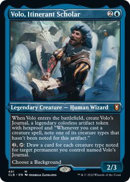 Volo, Itinerant Scholar (Foil Etched) - Commander Legends: Battle for Baldur's Gate - 491 - Foil
