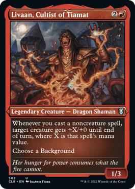 Livaan, Cultist of Tiamat (Foil Etched) - Commander Legends: Battle for Baldur's Gate - 508 - Foil