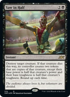 Saw in Half (Galaxy Foil) - Unfinity - 374