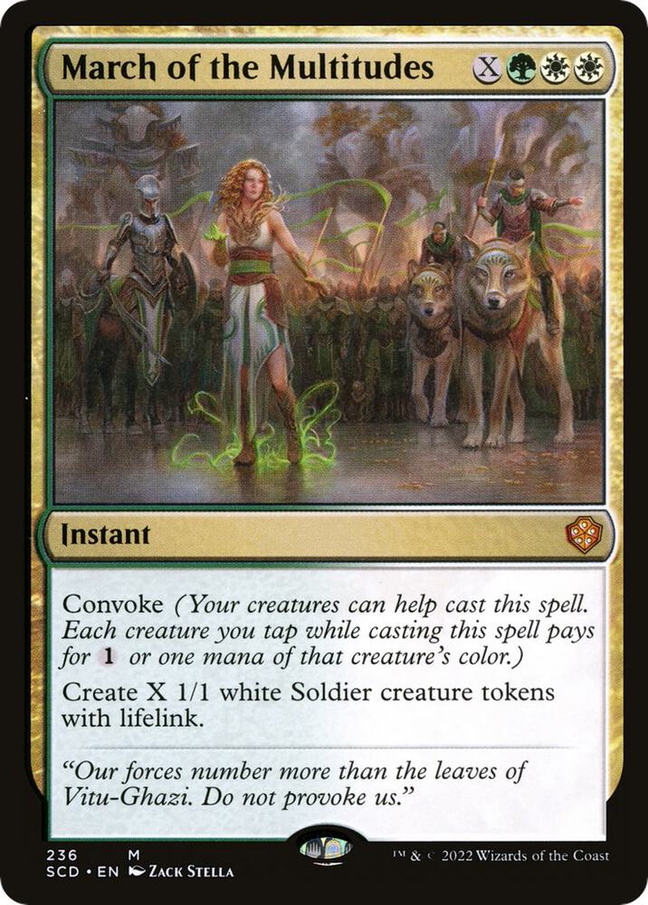 March of the Multitudes - Starter Commander Decks - 236 - Normal