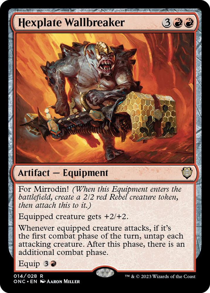 Hexplate Wallbreaker - Commander: Phyrexia: All Will Be One - 14 - Normal