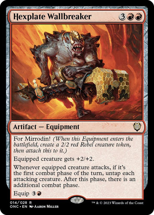 Hexplate Wallbreaker - Commander: Phyrexia: All Will Be One - 14 - Normal