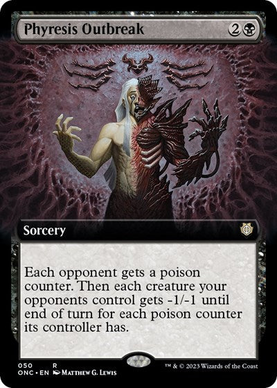 Phyresis Outbreak (Extended Art) - Commander: Phyrexia: All Will Be One - 50