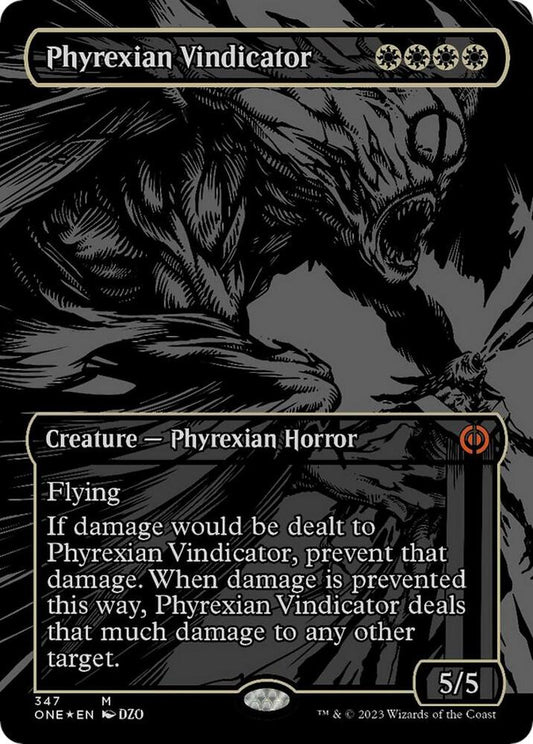 Phyrexian Vindicator (Oil Slick Raised Foil) - Phyrexia: All Will Be One - 347 - Foil