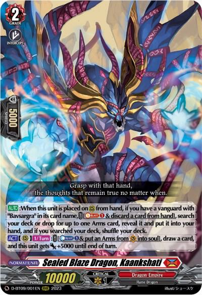Sealed Blaze Dragon, Kaankshati (RRR)