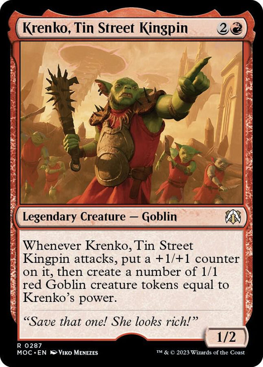 Krenko, Tin Street Kingpin - Commander: March of the Machine - 287 - Normal