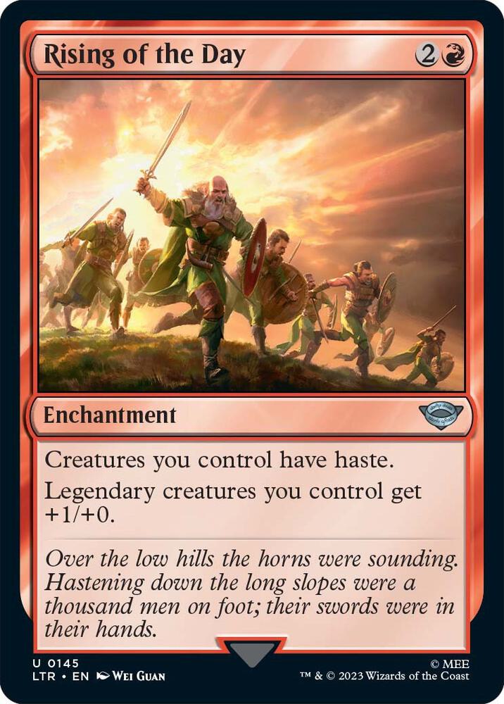 Rising of the Day - Universes Beyond: The Lord of the Rings: Tales of Middle-earth - 145 - Foil