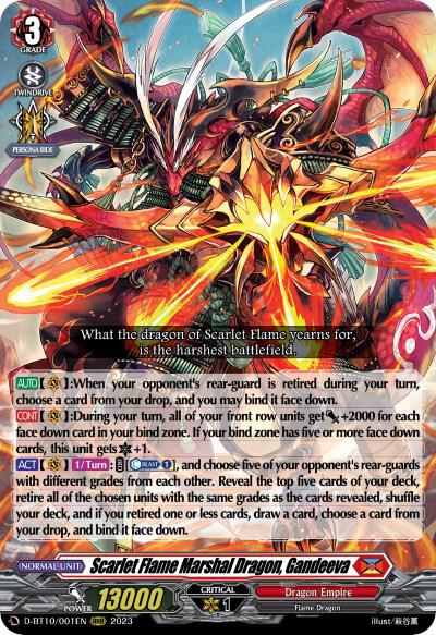 Scarlet Flame Marshal Dragon, Gandeeva (RRR)