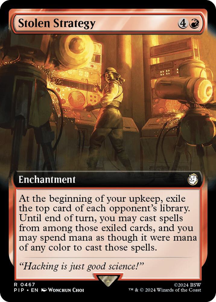 Stolen Strategy (Extended Art) - Universes Beyond: Fallout - 467 - Foil