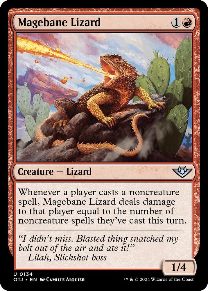 Magebane Lizard - Outlaws of Thunder Junction - 134 - Normal