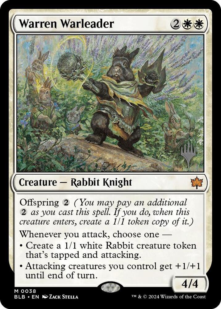 Warren Warleader - Promo Pack: Bloomburrow - 38 - Normal
