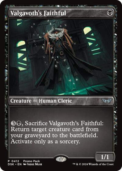 Valgavoth's Faithful - Promo Pack: Duskmourn: House of Horror - 412 - Normal