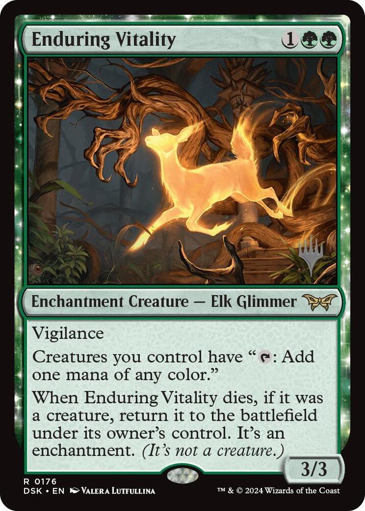 Enduring Vitality - Promo Pack: Duskmourn: House of Horror - 176 - Normal