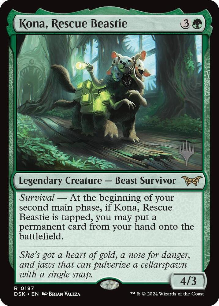 Kona, Rescue Beastie (0187) - Promo Pack: Duskmourn: House of Horror - 187 - Normal