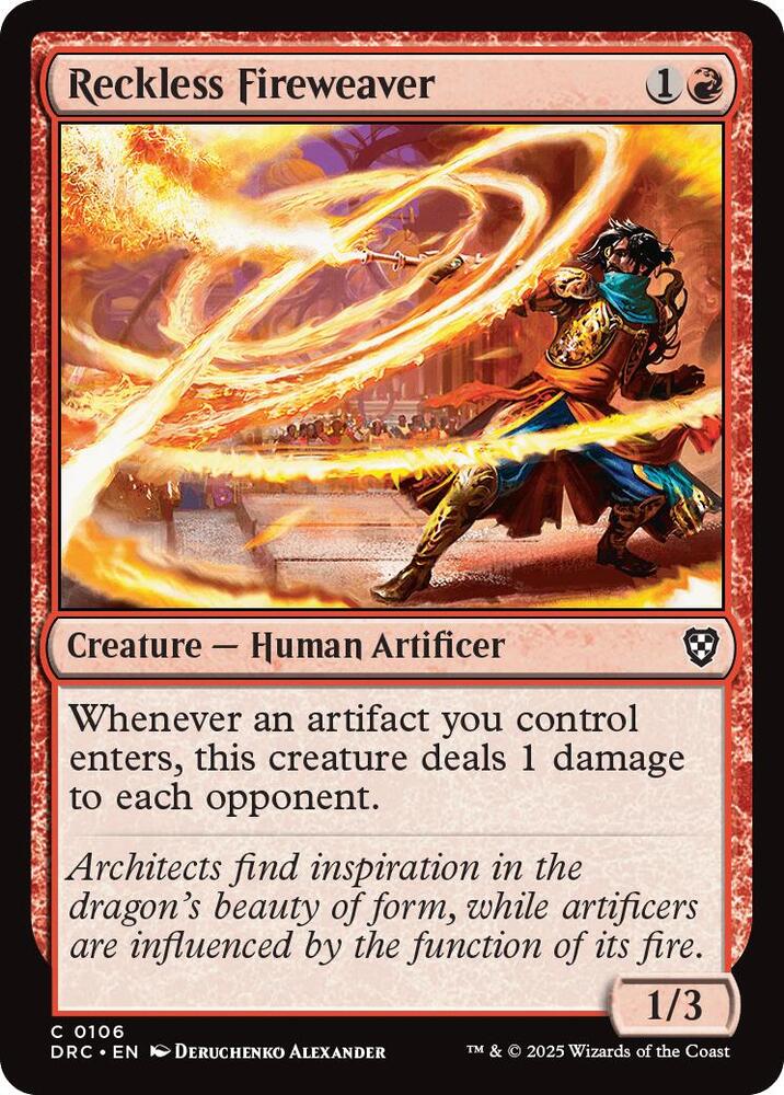 Reckless Fireweaver - Commander: Aetherdrift - 106 - Normal