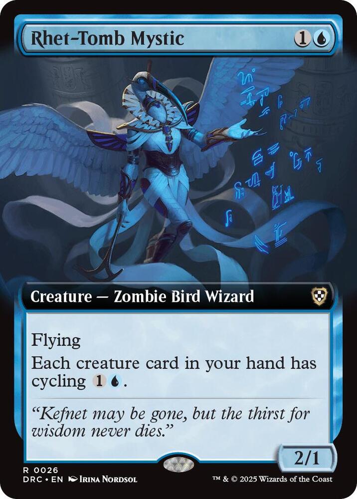 Rhet-Tomb Mystic (Extended Art) - Commander: Aetherdrift - 26 - Normal