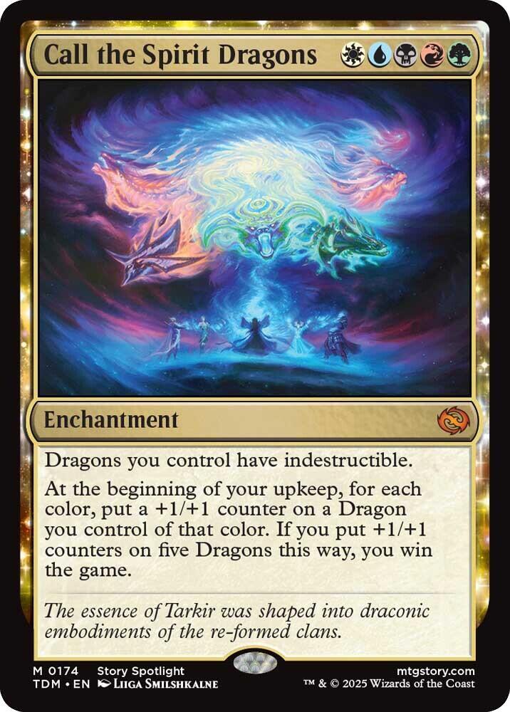 Call the Spirit Dragons - Tarkir: Dragonstorm - 174 - Normal