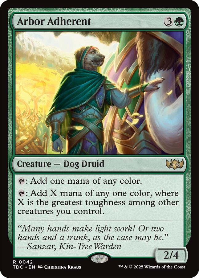 Arbor Adherent - Commander: Tarkir: Dragonstorm - 42 - Normal