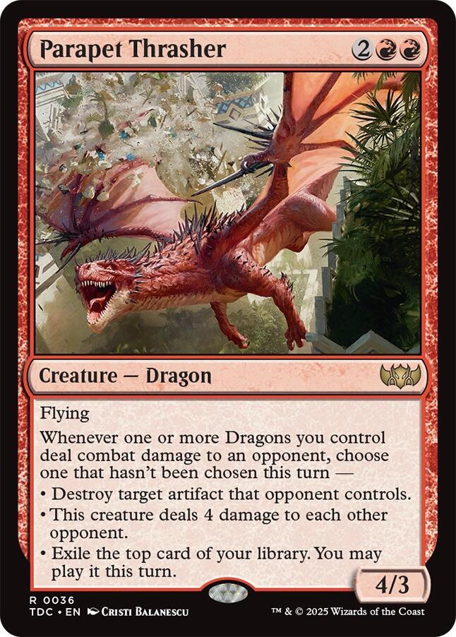 Parapet Thrasher - Commander: Tarkir: Dragonstorm - 36 - Normal