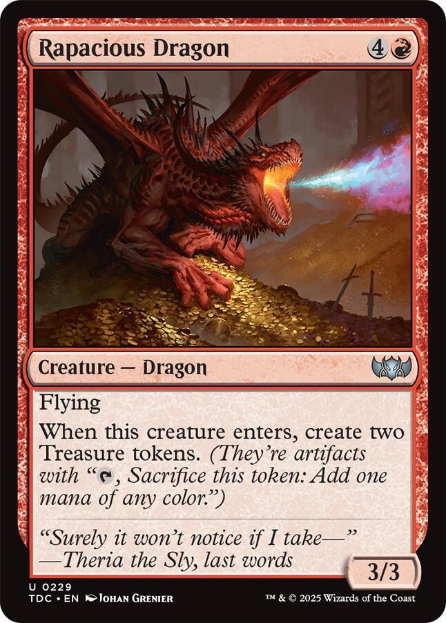 Rapacious Dragon - Commander: Tarkir: Dragonstorm - 229 - Normal