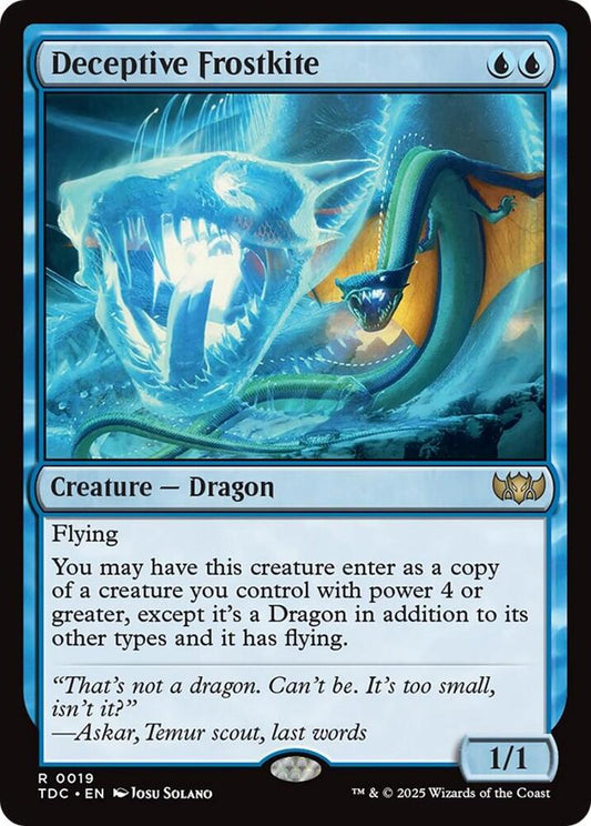 Deceptive Frostkite - Commander: Tarkir: Dragonstorm - 19 - Normal