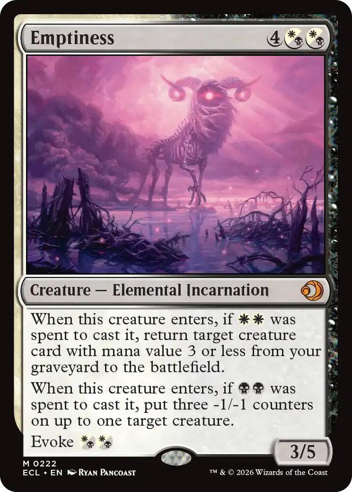 Emptiness - Lorwyn Eclipsed - 222 - Normal