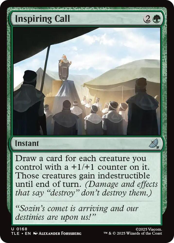 Inspiring Call - Avatar: The Last Airbender: Eternal-Legal - 168 - Foil