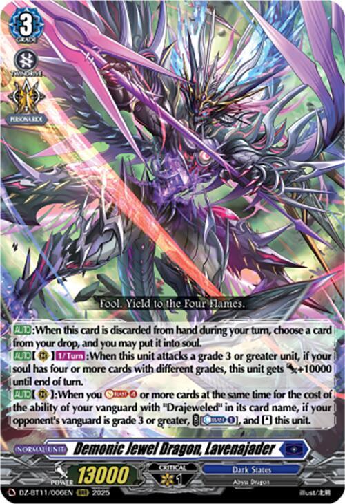 Demonic Jewel Dragon, Lavenajader (RRR)