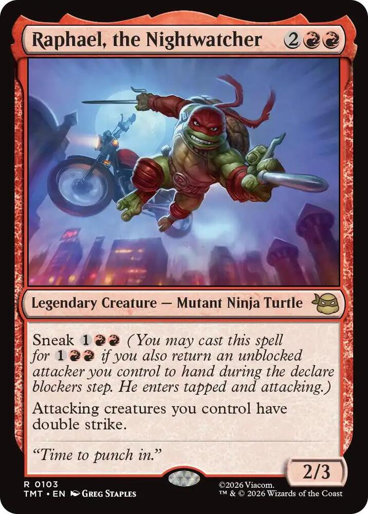 Raphael, the Nightwatcher - Teenage Mutant Ninja Turtles - 103 - Foil