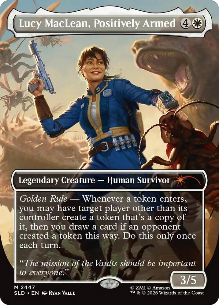 Lucy MacLean, Positively Armed - Secret Lair Drop Series - 2447 - Foil