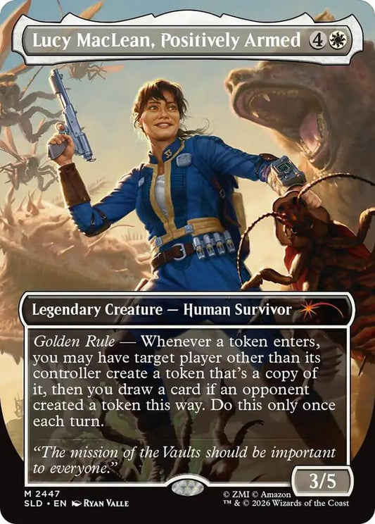 Lucy MacLean, Positively Armed - Secret Lair Drop Series - 2447 - Foil