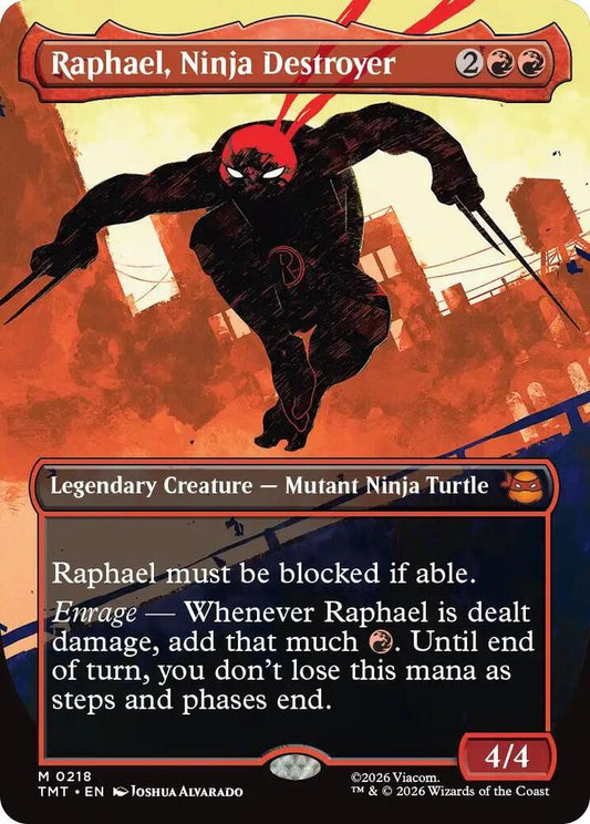 Raphael, Ninja Destroyer (Borderless) - Teenage Mutant Ninja Turtles - 218 - Foil