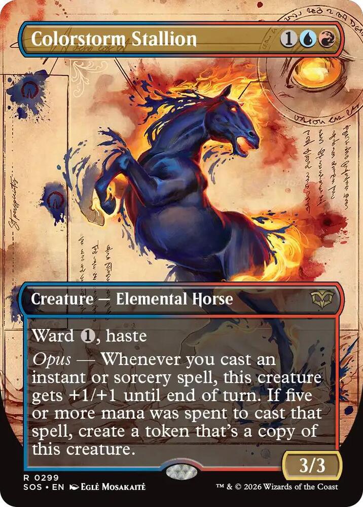 Colorstorm Stallion (Borderless) - Secrets of Strixhaven - 299 - Normal