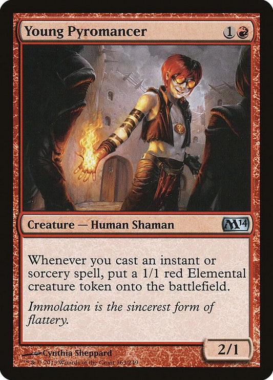 Young Pyromancer - Magic 2014 (M14) - 163 - Normal