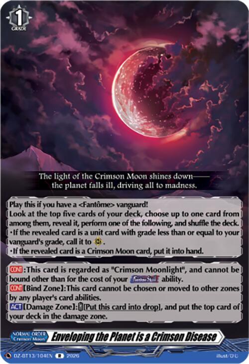 Enveloping the Planet is a Crimson Disease (R)