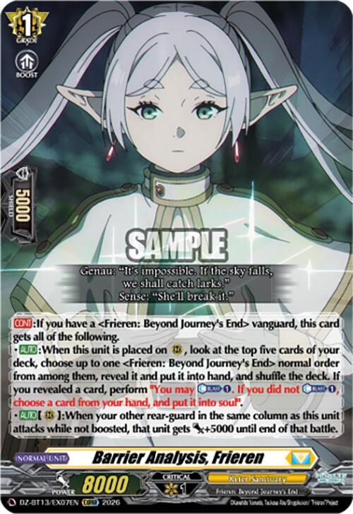 Barrier Analysis, Frieren (EXRRR)