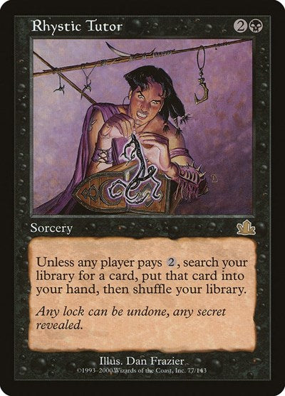 Rhystic Tutor - Prophecy - 77