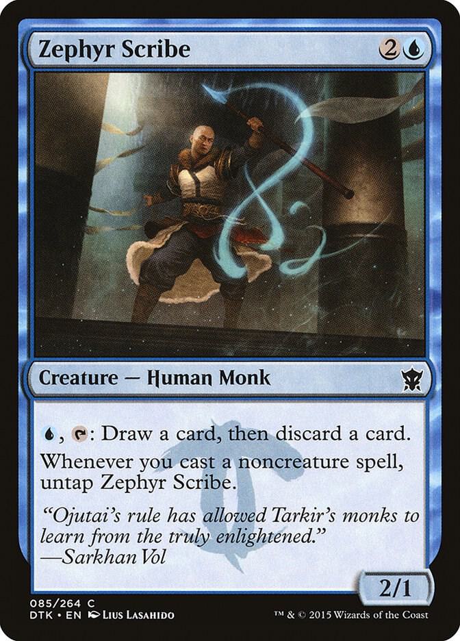 Zephyr Scribe - Dragons of Tarkir - 85 - Foil