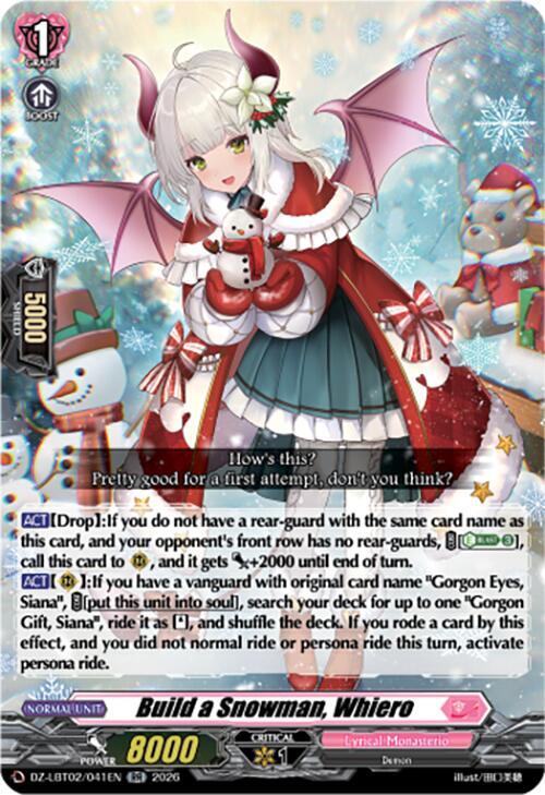 Build a Snowman, Whiero (RR)