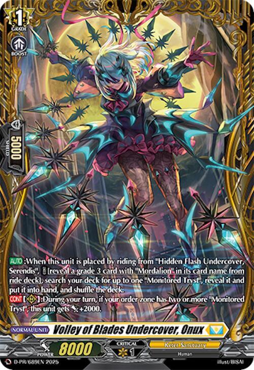 Volley of Blades Undercover, Onux (Foil) (D-PR)