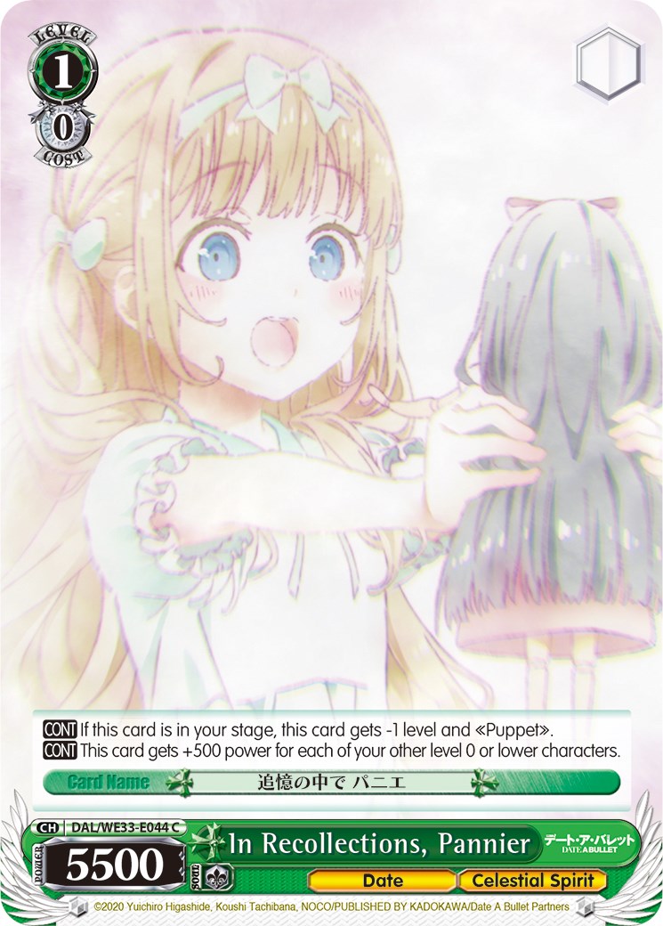 In Recollections, Pannier (DAL/WE33-E044 C) (Parallel Foil) [Date A Bullet]